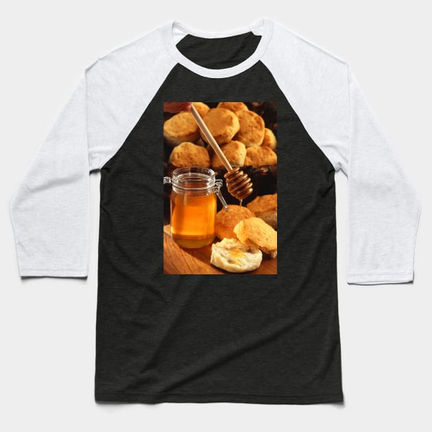 Delicious Honey Jar Baseball T-Shirt by Bravuramedia